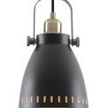 Beah Small Pendant, 1 x E27, Matt Black/Antique Brass/Khaki additional 8