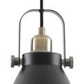Beah Small Pendant, 1 x E27, Matt Black/Antique Brass/Khaki additional 10