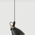 Beah Medium Pendant, 1 x E27, Matt Black/Antique Brass/Khaki additional 4