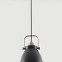 Beah Medium Pendant, 1 x E27, Matt Black/Antique Brass/Khaki additional 1