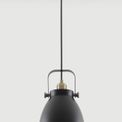 Beah Medium Pendant, 1 x E27, Matt Black/Antique Brass/Khaki additional 2