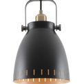 Beah Medium Pendant, 1 x E27, Matt Black/Antique Brass/Khaki additional 8