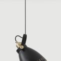 Beah Large Pendant, 1 x E27, Matt Black/Antique Brass/Khaki additional 2