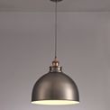 Cornelia Large Pendant in Antique Silver/Copper/White additional 1