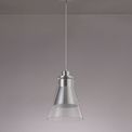 Hannah Pendant, 1 x E27, Polished Chrome/Clear Glass additional 2