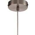 Hannah Pendant, 1 x E27, Satin Nickel/Clear Glass additional 5