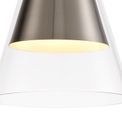 Hannah Pendant, 1 x E27, Satin Nickel/Clear Glass additional 8