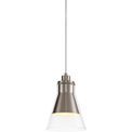 Hannah Pendant, 1 x E27, Satin Nickel/Clear Glass additional 4
