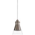 Hannah Pendant, 1 x E27, Satin Nickel/Clear Glass additional 3