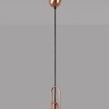 Angela Suspension Kit, 1 x E27, Copper/Matt Black additional 1