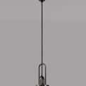 Angela Suspension Light Kit, 1 x E27, Black Chrome/Matt Black additional 1