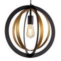 Rosie Pendant, 1 x E27, Black/Satin Gold additional 9
