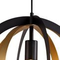 Rosie Pendant, 1 x E27, Black/Satin Gold additional 10