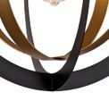Rosie Pendant, 1 x E27, Black/Satin Gold additional 7