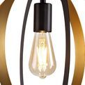 Rosie Pendant, 1 x E27, Black/Satin Gold additional 8