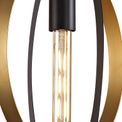 Rosie Pendant, 1 x E27, Black/Satin Gold additional 6