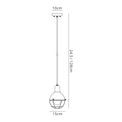 Leanne Pendant, 1 Light E27, IP65, Matt Black/Brushed Bronze, 2yrs Warranty additional 13