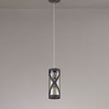 Naomi 1 Light Pendant E14, Matt Grey/Polished Chrome/Cognac additional 2