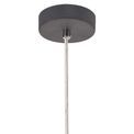 Naomi 1 Light Pendant E14, Matt Grey/Polished Chrome/Cognac additional 9
