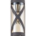 Naomi 1 Light Pendant E14, Matt Grey/Polished Chrome/Cognac additional 7