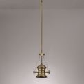 Lucinda Frame Only Pendant, 1 x E27, Antique Brass additional 1