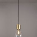 Opal Narrow Pendant, 1 x E27, Ancient Brass/Clear Glass additional 1