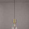 Opal Narrow Pendant, 1 x E27, Ancient Brass/Clear Glass additional 2