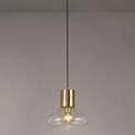 Opal Wide Pendant, 1 x E27, Ancient Brass/Clear Glass additional 1