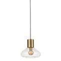 Opal Wide Pendant, 1 x E27, Ancient Brass/Clear Glass additional 4