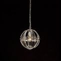 Christina Small Round Pendant, 1 Light E27, Polished Nickel additional 1