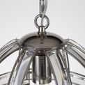 Christina Small Round Pendant, 1 Light E27, Polished Nickel additional 5