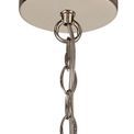 Christina Small Round Pendant, 1 Light E27, Polished Nickel additional 6