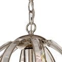 Christina Small Round Pendant, 1 Light E27, Polished Nickel additional 7