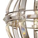 Christina Small Round Pendant, 1 Light E27, Polished Nickel additional 8