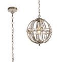 Christina Small Round Pendant, 1 Light E27, Polished Nickel additional 4