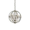 Christina Medium Round Pendant, 3 Light E27, Polished Nickel additional 4