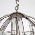 Christina Medium Round Pendant, 3 Light E27, Polished Nickel additional 6