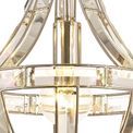 Christina Teardrop Pendant, 1 Light E27, Polished Nickel additional 10
