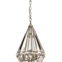 Christina Diamond Pendant, 3 Light E27, Polished Nickel additional 4