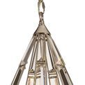 Christina Diamond Pendant, 3 Light E27, Polished Nickel additional 6
