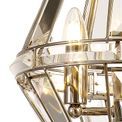 Christina Diamond Pendant, 3 Light E27, Polished Nickel additional 7