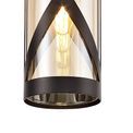 Naomi 1 Light Pendant E14, Oiled Bronze/Polished Chrome/Amber additional 6