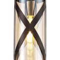 Naomi 1 Light Pendant E14, Oiled Bronze/Polished Chrome/Amber additional 7