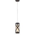 Naomi 1 Light Pendant E14, Oiled Bronze/Polished Chrome/Amber additional 3