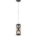 Naomi 1 Light Pendant E14, Oiled Bronze/Polished Chrome/Amber additional 4