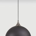 Alicia 50cm Large Pendant, 1 x E27, Graphite/Satin Nickel additional 2