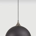 Alicia 50cm Large Pendant, 1 x E27, Graphite/Satin Nickel additional 1