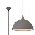 Alicia 50cm Large Pendant, 1 x E27, Sand Grey/Satin Nickel additional 3