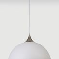 Alicia 50cm Large Pendant, 1 x E27, Sand White/Satin Nickel additional 2