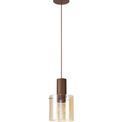 Brita Adjustable E27, Mocha/Amber Glass Single Pendant Light additional 7